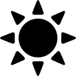 Aura Heaters Sun Icon